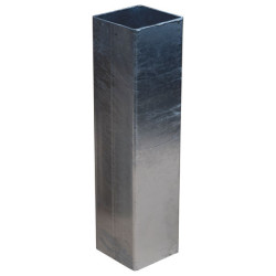 Eckige metallische Bodenhülse für 90 x 90 mm Vierkantpfosten 