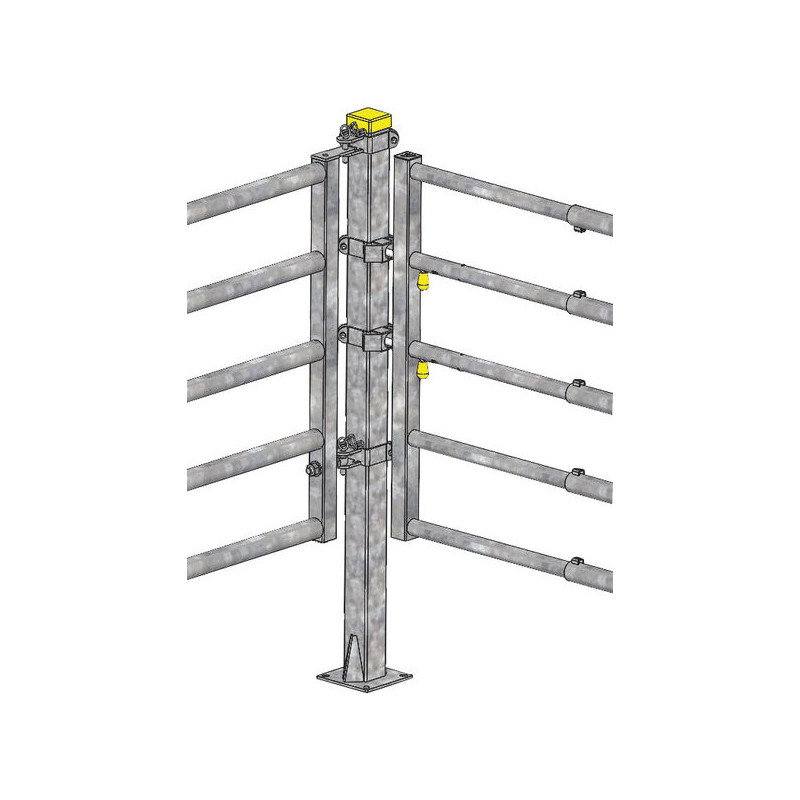 "EASYLOCK" 1/2 Schelle für 90x90 mm Vierkantpfosten