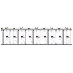 Komfort SR Selbstfangfressgitter - 5 m/9 Plätze