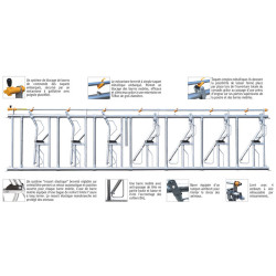 Komfort LR Selbstfangfressgitter - 1 m/1 Platz