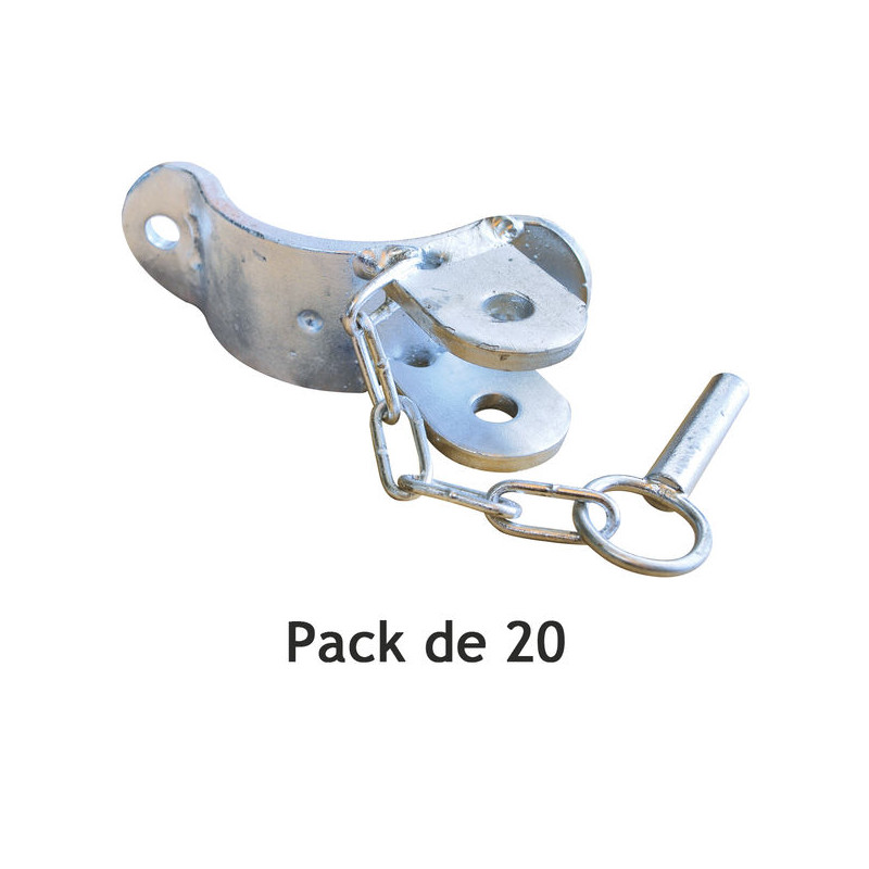1/2 Schelle 1 Richtung für Ø 102 mm runden Pfosten - Pack von 20 Stück 1/2 Schelle 1 Richtung für Ø 102 mm runden Pfosten - Pack von 20 Stück