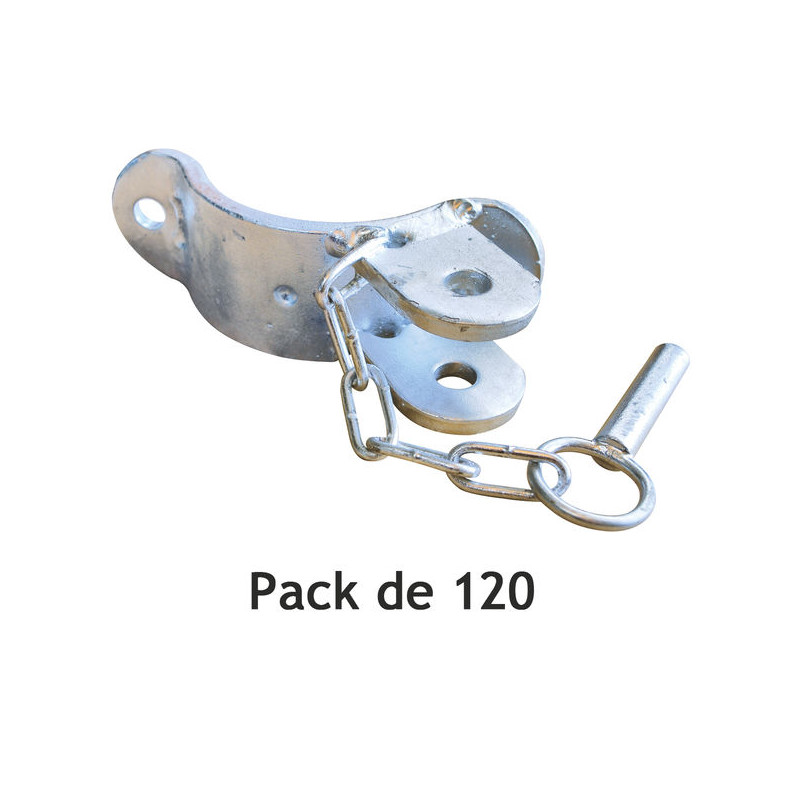 1/2 Schelle 1 Richtung für Ø 102 mm runden Pfosten - Pack von 120 Stück